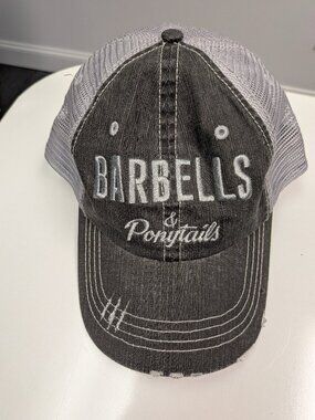 Barbells And Ponytails "LOGO" Classic Mesh Baseball Hat NEW